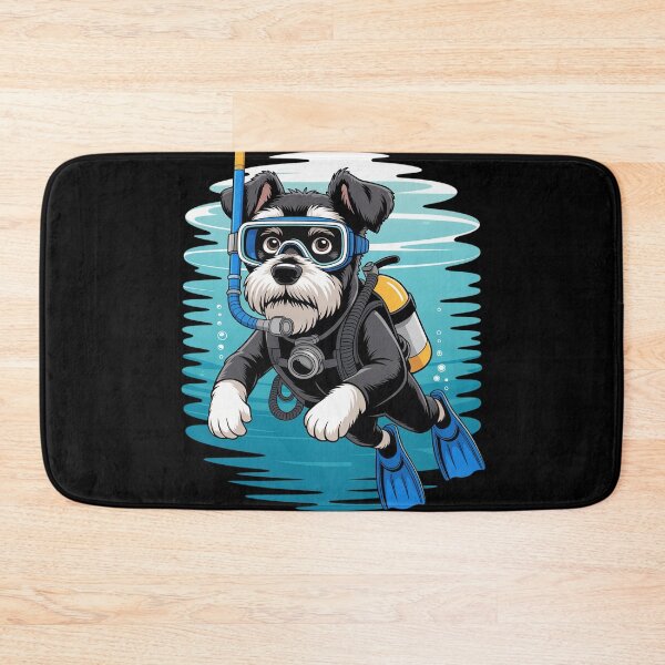 Item preview, Schnauzer Scuba Diving Dog Snorkeling designed and sold by Sandrhaus.