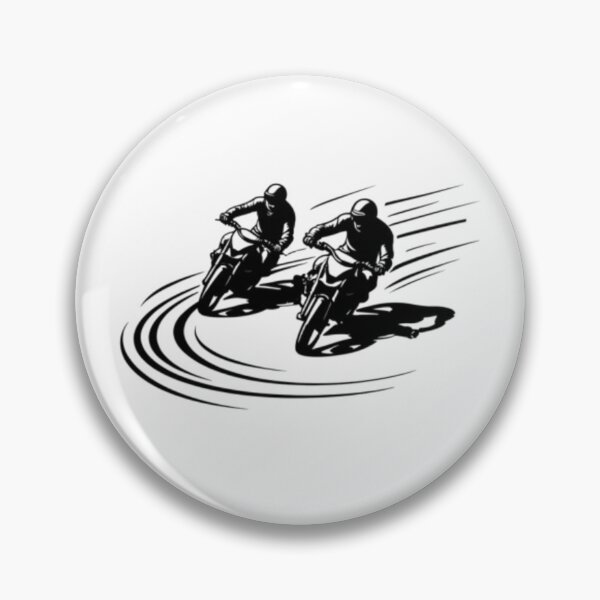Item preview, Two motorbike riders turning in a race curve_3 designed and sold by Aariq.