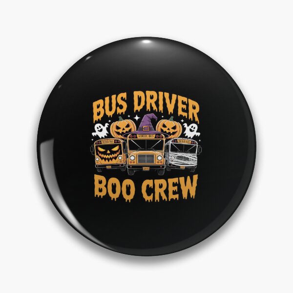 Item preview, School Bus Driver Boo Crew Witch Hat Pumpkin Ghost Halloween designed and sold by Sandrhaus.