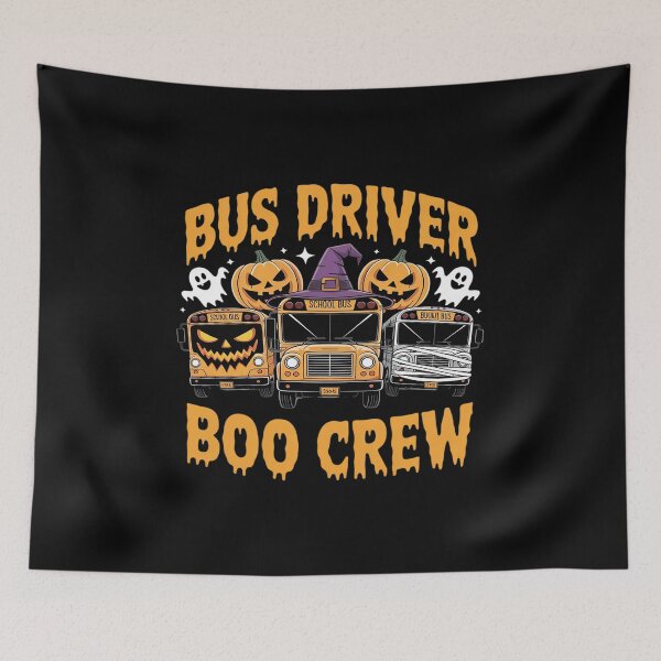 Item preview, School Bus Driver Boo Crew Witch Hat Pumpkin Ghost Halloween designed and sold by Sandrhaus.