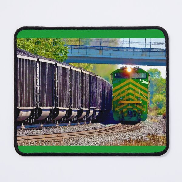 Item preview, Green & Yellow Illinois Terminal Locomotive Approaching designed and sold by train-shop.