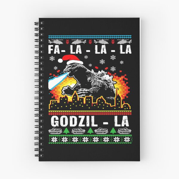 Item preview, Fa La La La Godzilla Kaiju Christmas Santazilla Japanese Monster Dinosaur Ugly Christmas Sweater designed and sold by pansak.
