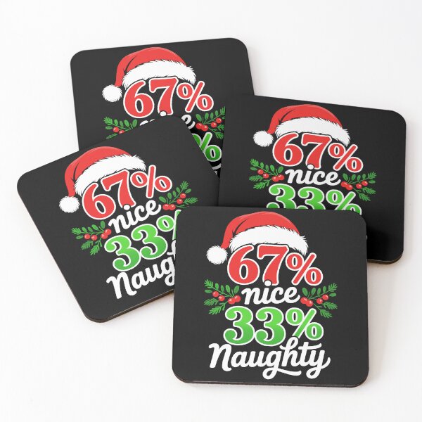 Item preview, Santa Hat 67 Nice 33 Naughty Christmas 67 Meme Six Seven designed and sold by pansak.