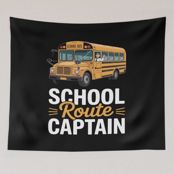 Item preview, School Route Captain School Bus Driver Back to School designed and sold by Sandrhaus.