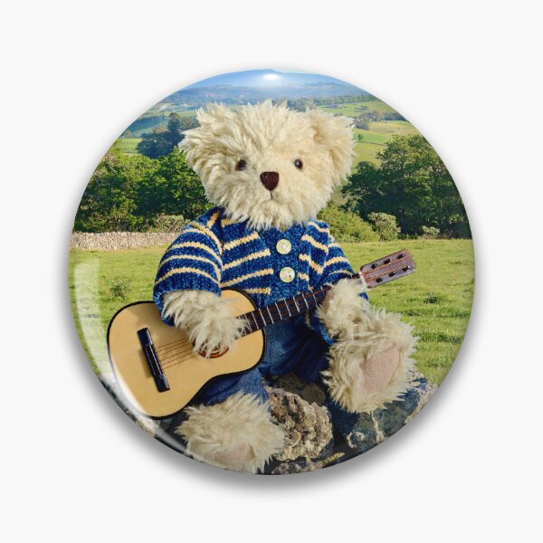 Item preview, Teddy Bear plays guitar in the country  designed and sold by Konjo-Photos.
