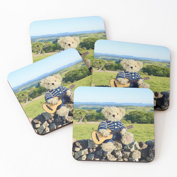 Item preview, Teddy Bear plays guitar in the country  designed and sold by Konjo-Photos.