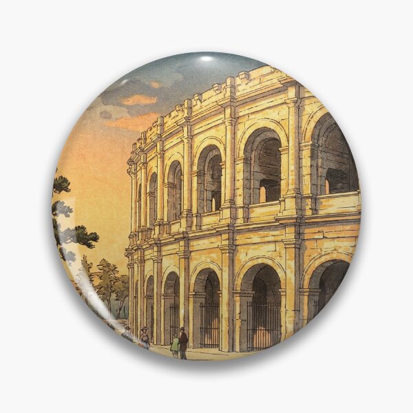 Item preview, Amphitheatre of Nîmes Japanese Woodblock Print designed and sold by Takeda-art.