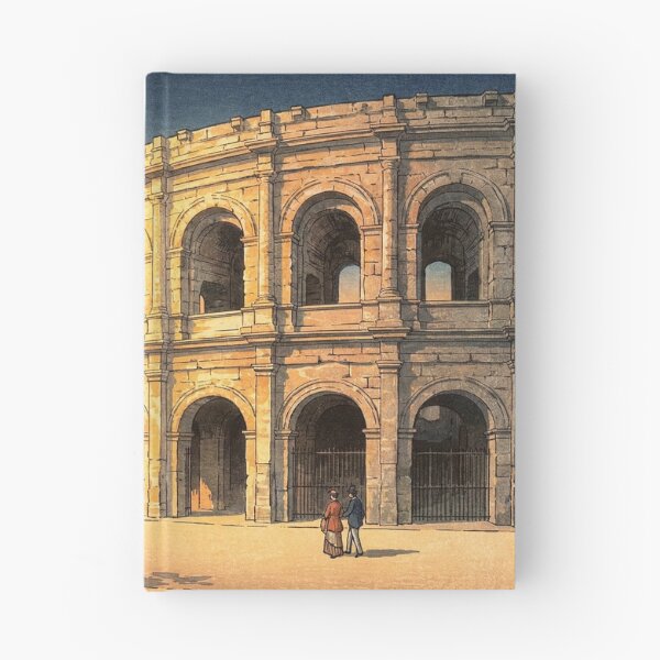 Item preview, Amphitheatre of Nîmes Japanese Woodblock Print designed and sold by Takeda-art.