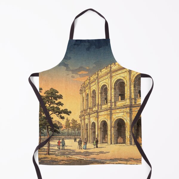 Item preview, Amphitheatre of Nîmes Japanese Woodblock Print designed and sold by Takeda-art.