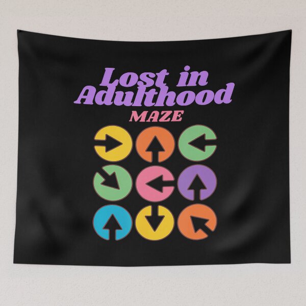 Item preview, Lost In 	hood Maze Funny Life Confusion Humor Journey designed and sold by BeverlyBrenda.