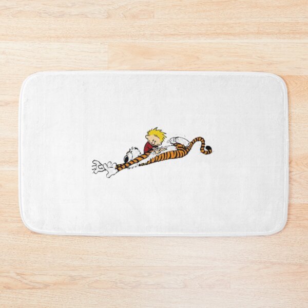 Item preview, Calvin And Hobbes Lazy Sunday Napping Mood Funny Sticker designed and sold by gonyeagoensv.