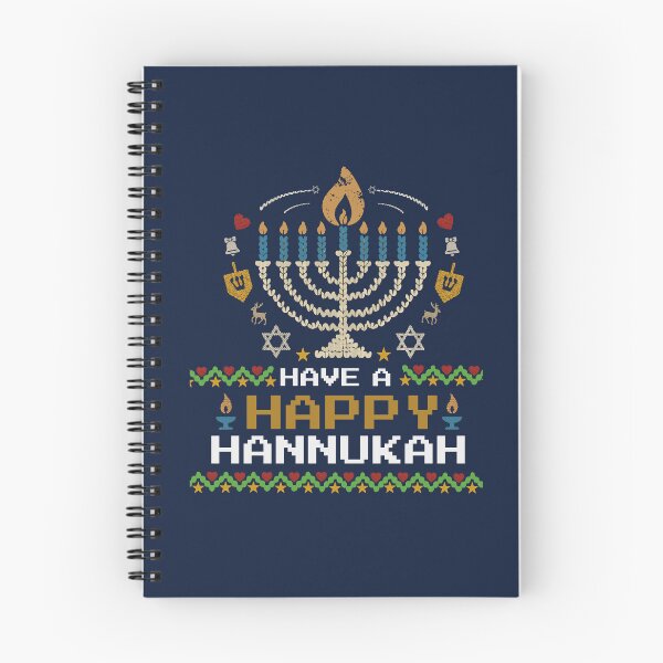 Item preview, Knit Pixel Menorah – Have a Happy Hannukah designed and sold by Thank-HaShem.