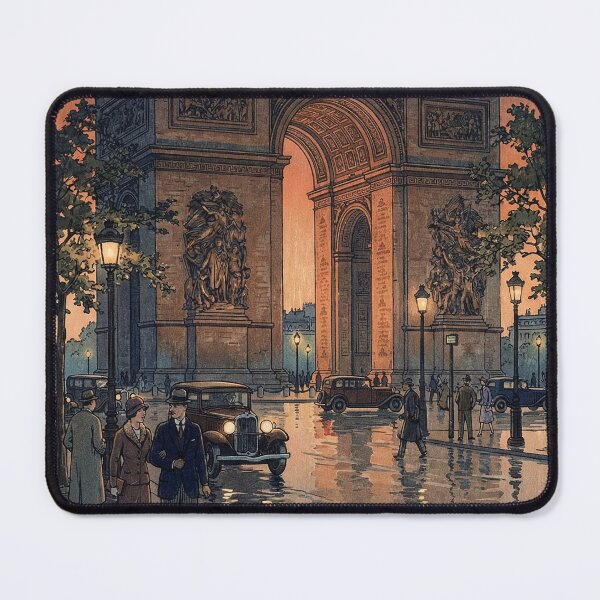Item preview, Arc de Triomphe afte Rain Japanese Woodblock Print designed and sold by Takeda-art.