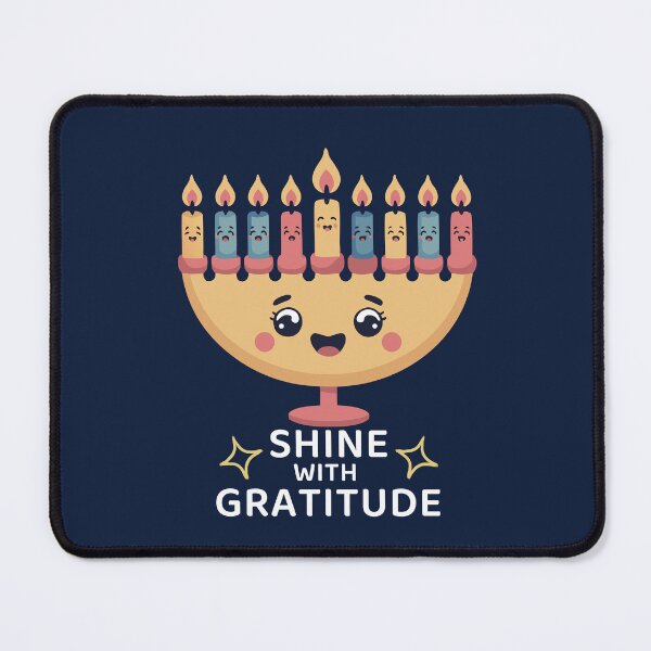 Item preview, Shine With Gratitude – Kawaii Hanukkah Latke Menorah designed and sold by Thank-HaShem.