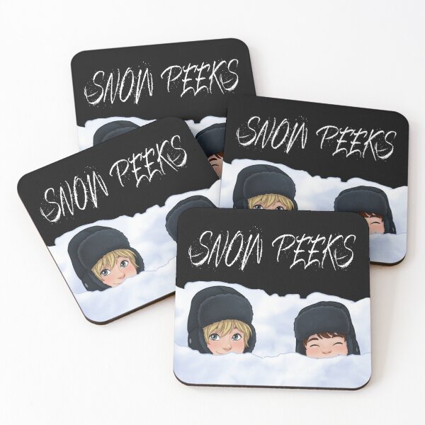 Item preview, Boys peeking out from the snow designed and sold by Be-Random.