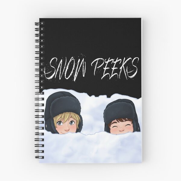 Item preview, Boys peeking out from the snow designed and sold by Be-Random.
