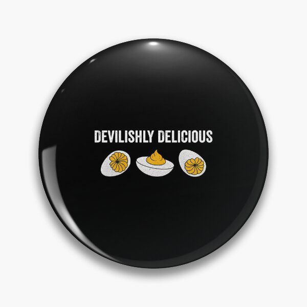 Item preview, Devilishly Delicious Funny Deviled Eggs Pun designed and sold by SheilaAnjelica.