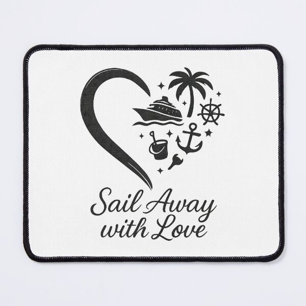 Item preview, Sail Away with Love – Romantic Cruise Vacation Sticker designed and sold by inkoutninja.