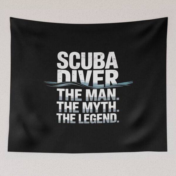 Item preview, Scuba Diver Diving The Man Myth Legend designed and sold by Rotasiin.