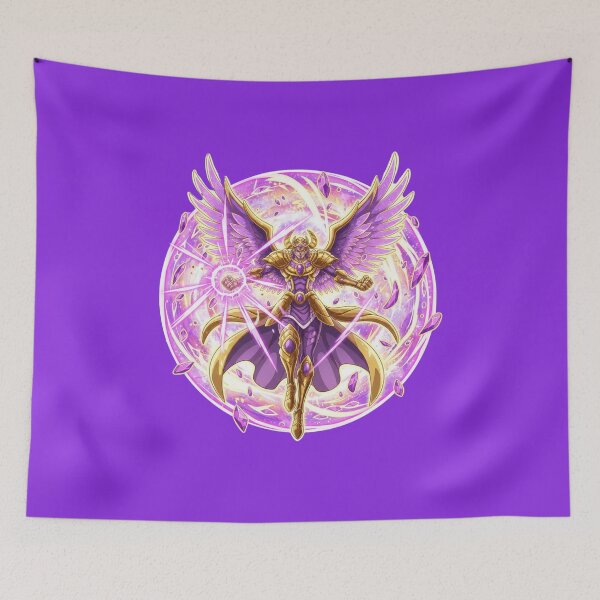 Item preview, Violet Guardian - Celestial Anime Warrior Art designed and sold by ThroneOfAnime.