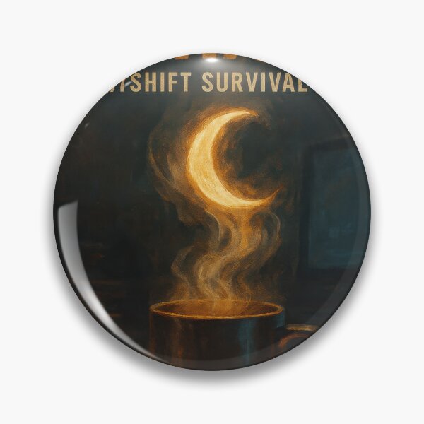 Item preview, Coffee and Chaos – Nightshift Survival Fuel designed and sold by VandVArt.