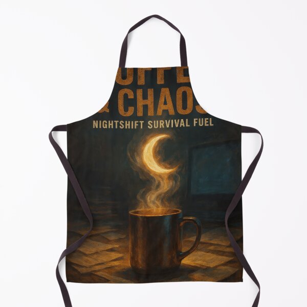Item preview, Coffee and Chaos – Nightshift Survival Fuel designed and sold by VandVArt.