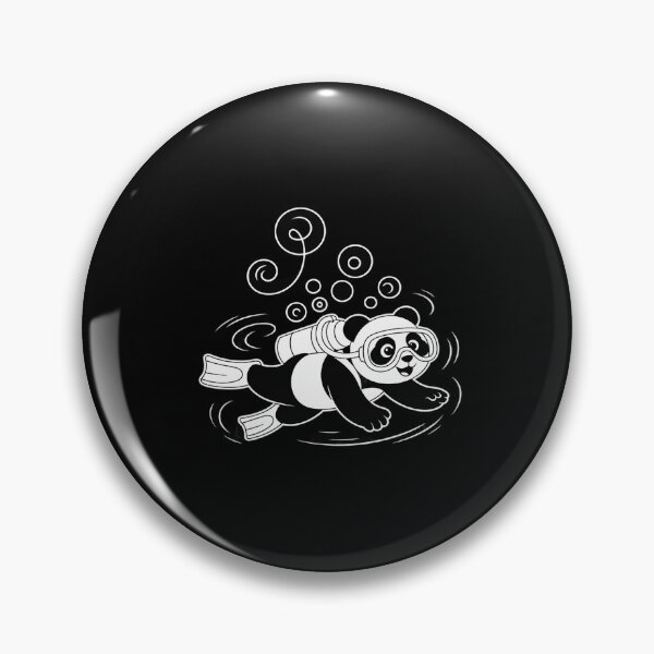 Item preview, Scuba Diving Panda Swimming Snorkeling Diver Beach Ocean designed and sold by Rotasiin.