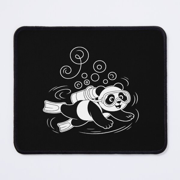 Item preview, Scuba Diving Panda Swimming Snorkeling Diver Beach Ocean designed and sold by Rotasiin.