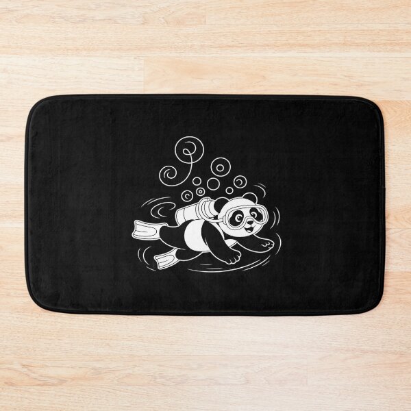 Item preview, Scuba Diving Panda Swimming Snorkeling Diver Beach Ocean designed and sold by Rotasiin.
