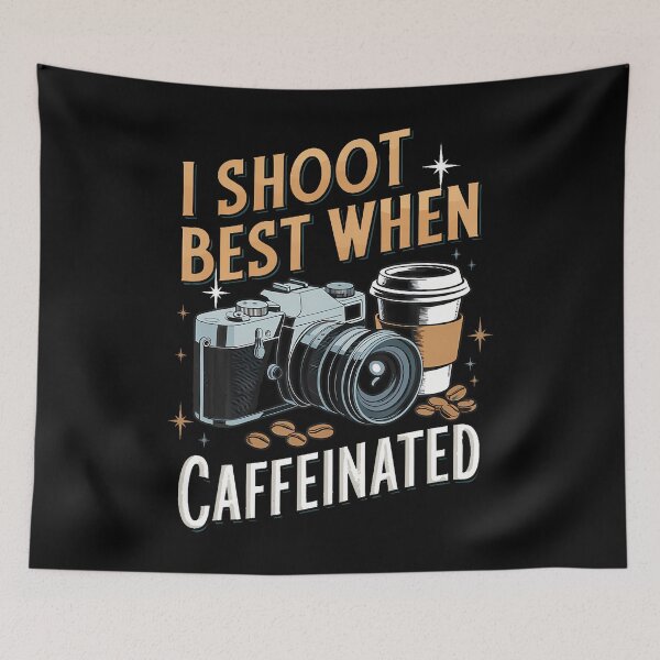 Item preview, When Caffeinated Cameraman Photo Camera Funny Photographer designed and sold by RuthSheila.