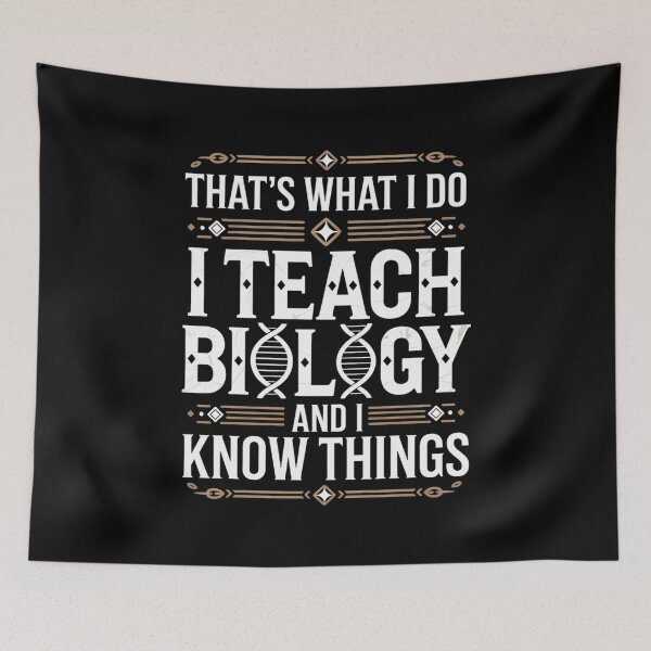 Item preview, Biology Teacher Gifts - I Teach Biology & Know Things Funny Long designed and sold by RayArmstrong.