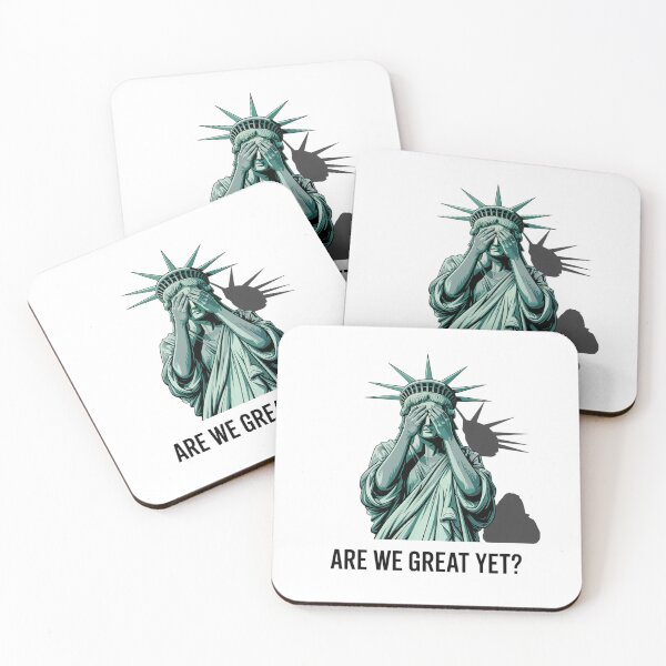 Item preview, Are We Great Yet Anti Trump Politics Humor Statue of Liberty designed and sold by HaileyRobel.