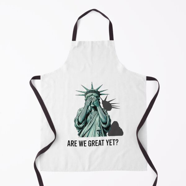 Item preview, Are We Great Yet Anti Trump Politics Humor Statue of Liberty designed and sold by HaileyRobel.