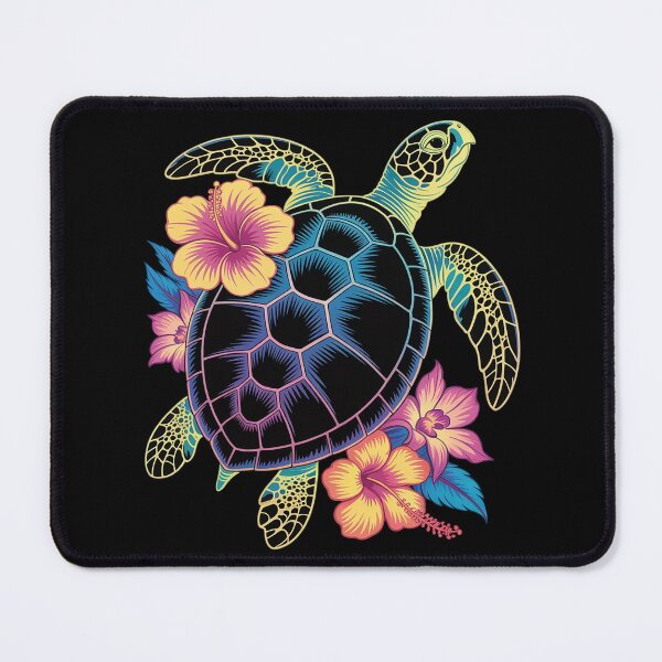 Item preview, Sea Turtle Hawaiian Flowers Hawaii Scuba Diving Diver designed and sold by Rotasiin.