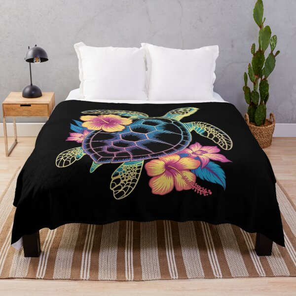 Item preview, Sea Turtle Hawaiian Flowers Hawaii Scuba Diving Diver designed and sold by Rotasiin.