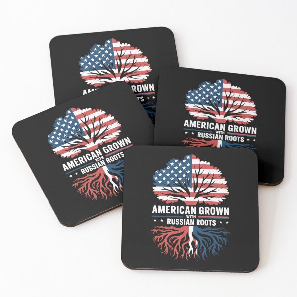 Item preview, American Grown with Russian Roots US Russia Politics Tree designed and sold by DrewLeuschke.