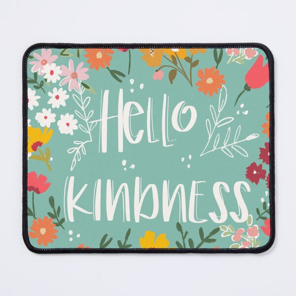 Item preview, Hello Kindness hand lettered bright floral art designed and sold by Terri Conrad.