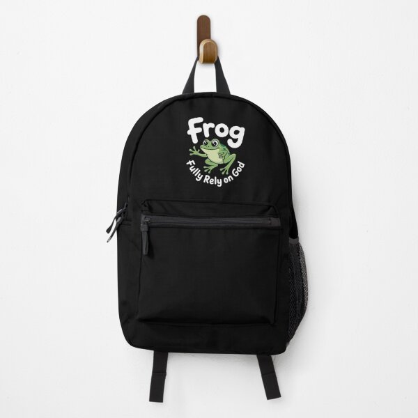 Item preview, Funny Frog Fully Rely On God designed and sold by DrewLeuschke.