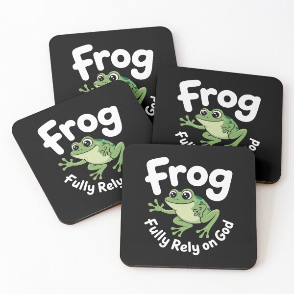 Item preview, Funny Frog Fully Rely On God  designed and sold by DrewLeuschke.