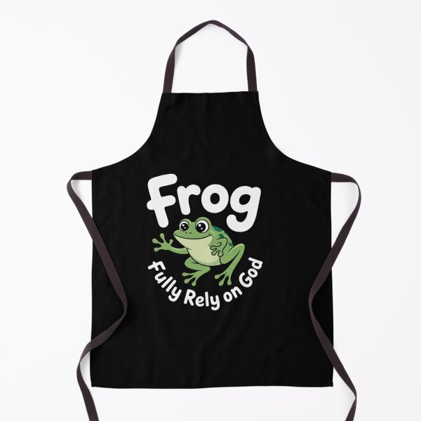 Item preview, Funny Frog Fully Rely On God  designed and sold by DrewLeuschke.
