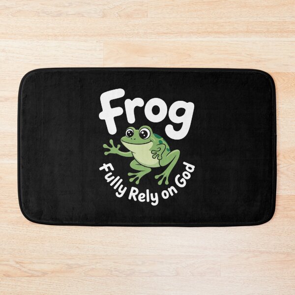 Item preview, Funny Frog Fully Rely On God  designed and sold by DrewLeuschke.