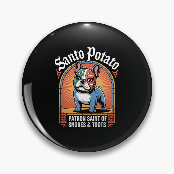 Item preview, Dog Bulldog Meme Santo Potato Patron Saint Of Snores & Toots designed and sold by RayArmstrong.
