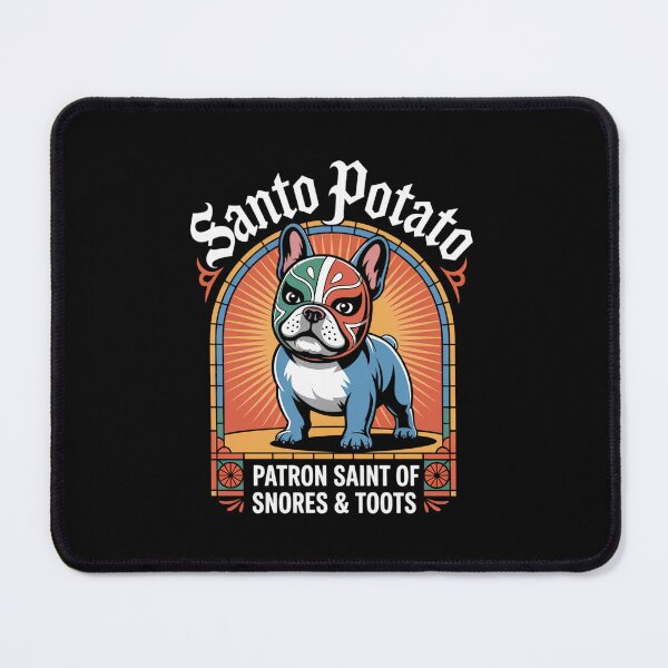 Item preview, Dog Bulldog Meme Santo Potato Patron Saint Of Snores & Toots designed and sold by RayArmstrong.