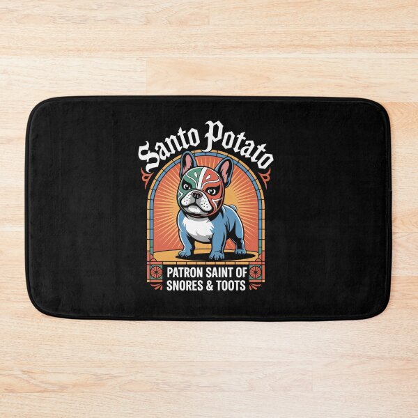 Item preview, Dog Bulldog Meme Santo Potato Patron Saint Of Snores & Toots designed and sold by RayArmstrong.