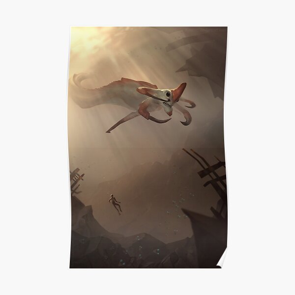 Subnautica - Faucheur Leviathan Poster