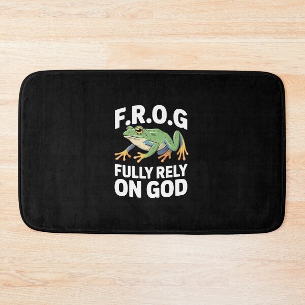 Item preview, Christian Frog Catcher Amphibian F.R.O.G. Fully Rely On God  designed and sold by HaileyRobel.