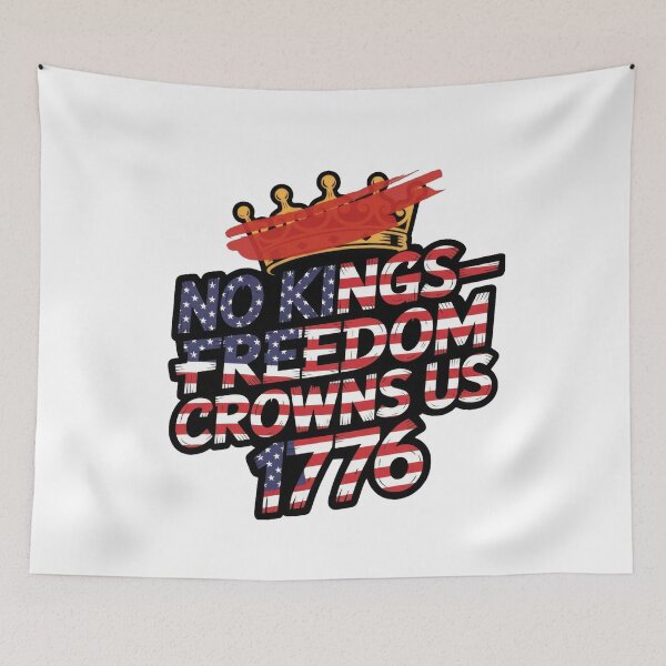 Item preview, No kings—freedom crowns us 1776 designed and sold by TextMood.