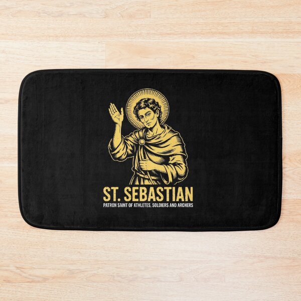 Item preview, Catholicism Gold St. Sebastian Catholic Christian Saint designed and sold by RayArmstrong.