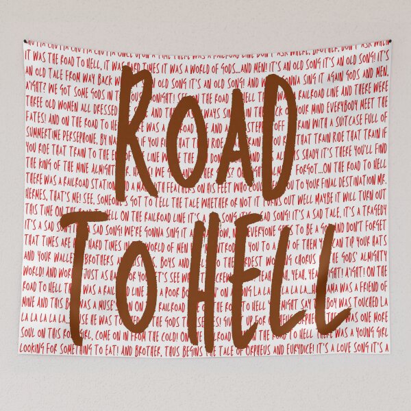 Item preview, Hadestown Lyrics designed and sold by broadwaygirl142.