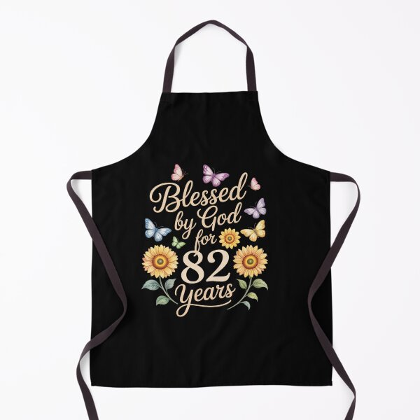 Item preview, Blessed By God For 82 Year Butterfly Sunflower 82nd Birthday designed and sold by AmparoBoyle.
